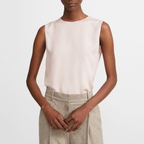 THEORY Shell Top in Stretch Silk - Picture 1 of 7